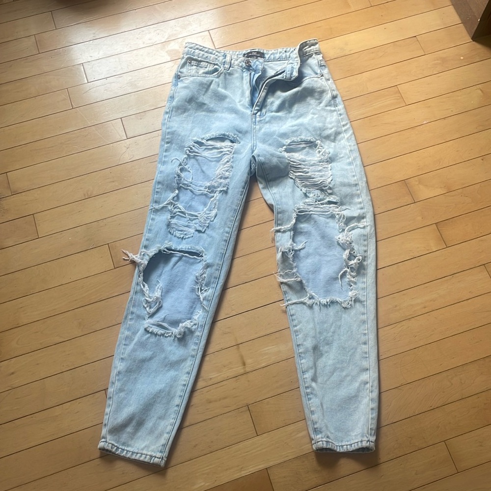 light wash blue riot jeans